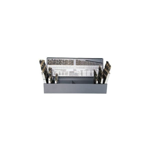 Champion Cutting Tool 115 Piece 705C Cobalt High Speed Drill Set, 1/16in - 1/2in by 64ths, No 1 - No 60, A - Z, Champion CHA SS150CO - main